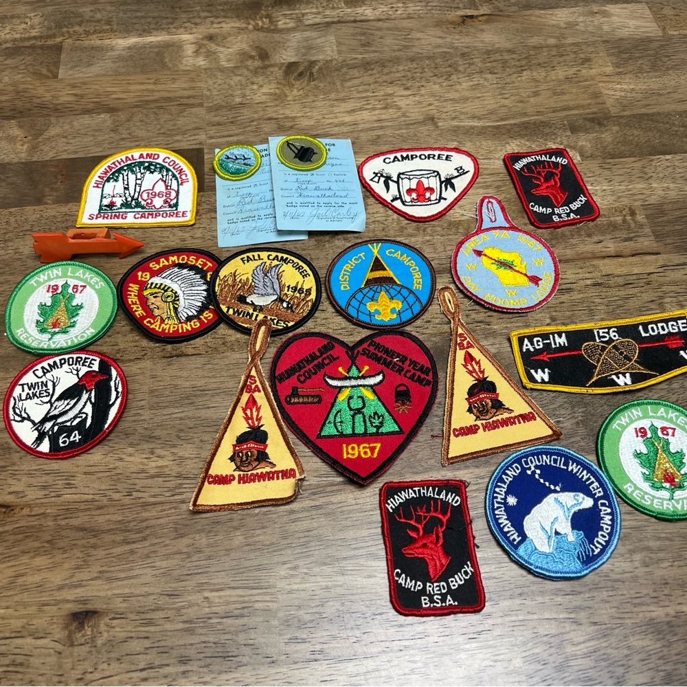 1960’s Boy Scout shirt, hat, tie  and accessories. - Picture 2 of 8